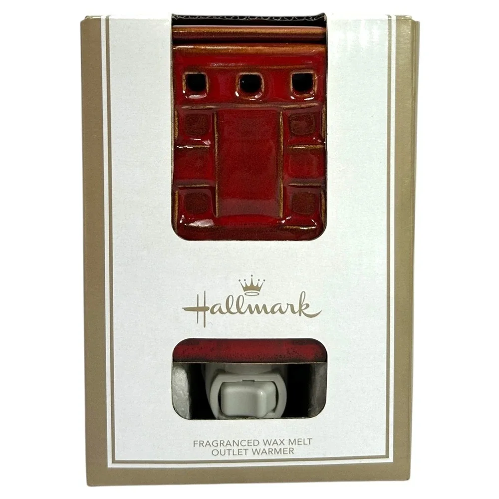 Hallmark Fragranced Wax Melt Outlet Warmer Wall Plug In Red Ceramic Box New